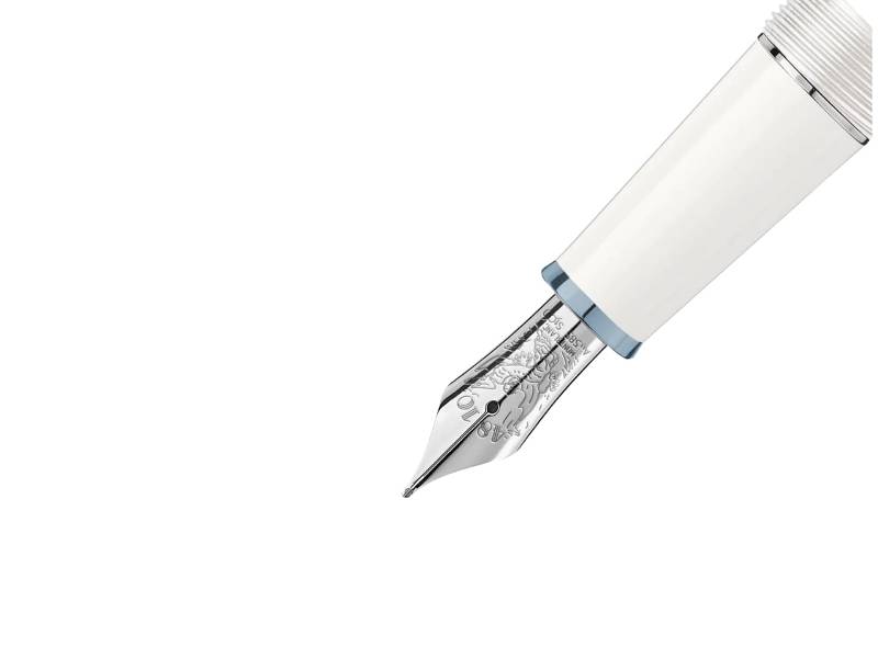 FOUNTAIN PEN CLASSIQUE GLACIER WHITE MEISTERSTUCK MONTBLANC 129399